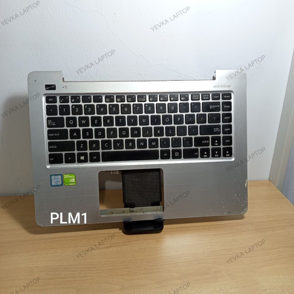 [ SILVER ] Palmrest Asus A456U bisa utk X456U Normal Tested Seken Original [ frame cover casing case