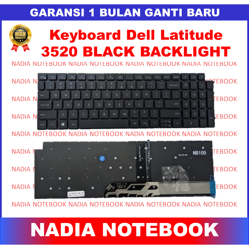 Keyboard Dell Latitude 3520 3530 E3520 Inspiron 15 3510 3511 3525 5510 5515 3501