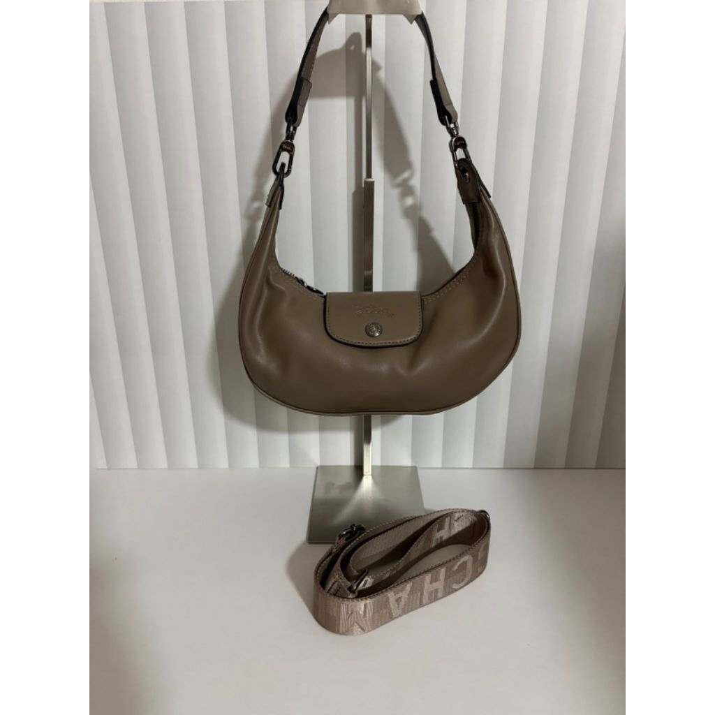 tas wanita fashion bag LC L C sabit color taupe d u p e