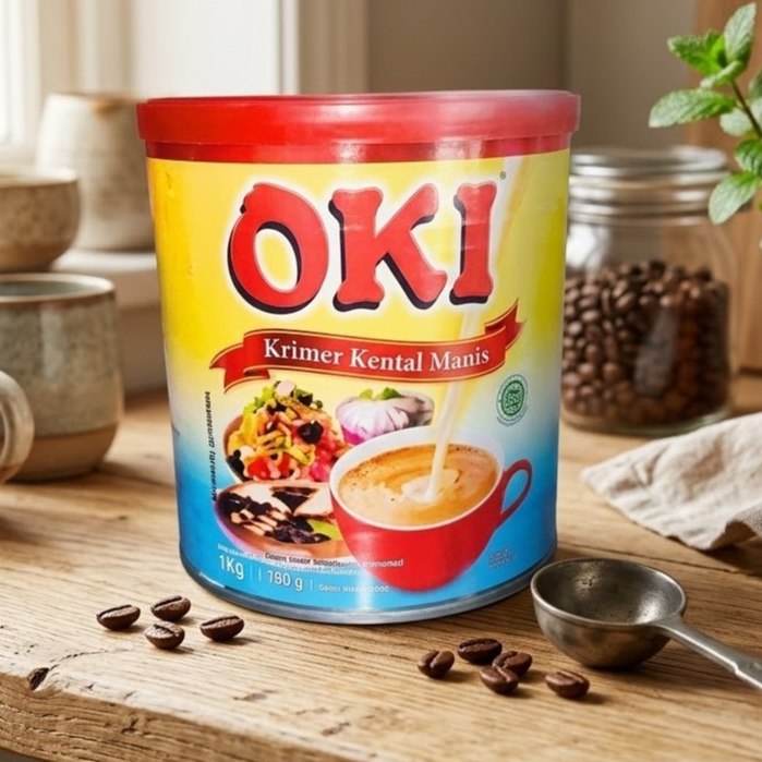 OKI SWEETENED CREAMER 1KG / SUSU KENTAL MANIS OKI 1KG / SUSU KENTAL MANIS KALENG 1KG