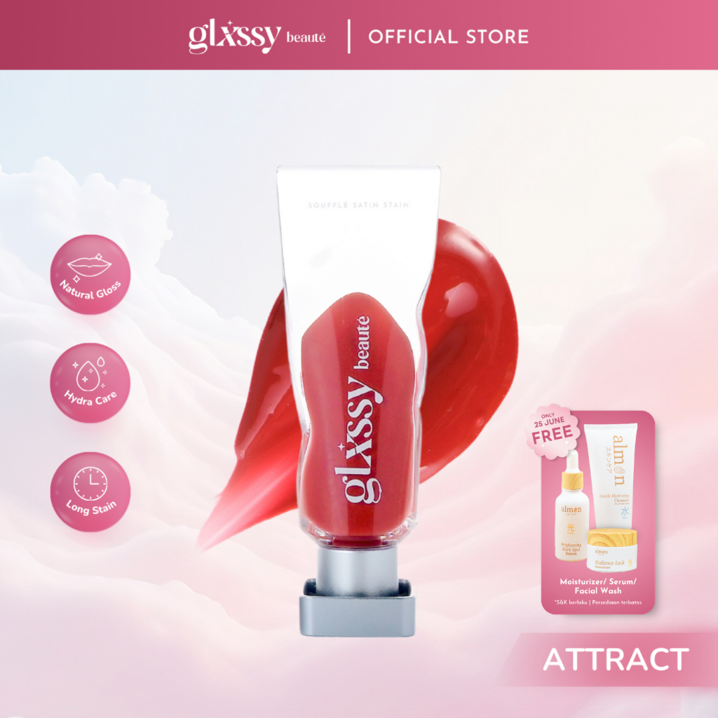 Glxssy Beaute Souffle Satin Stain Attract - Lip Tint