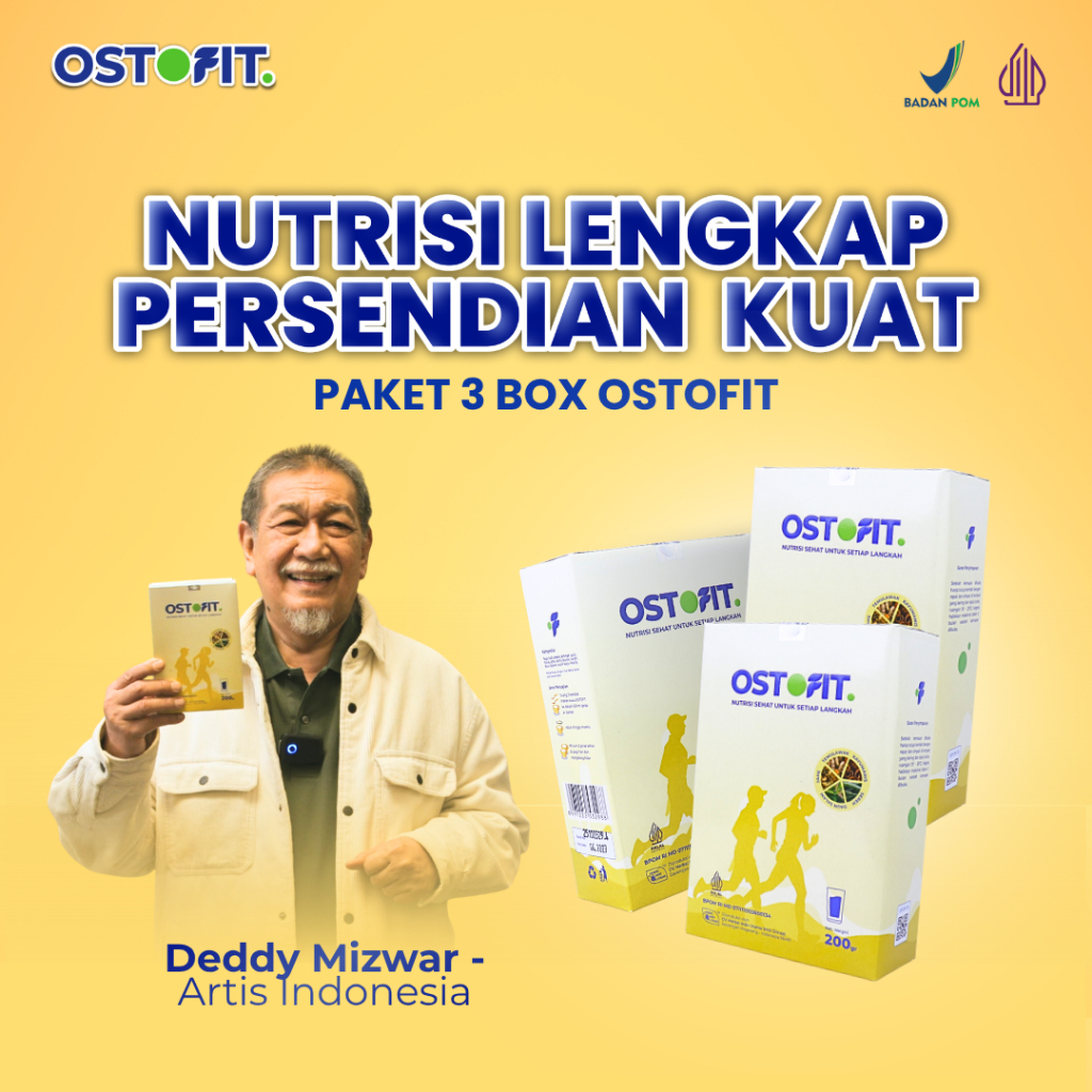 OSTOFIT ORIGINAL - Susu Kesehatan Tulang & Sendi Kalsium Tinggi 200gr Halal BPOM