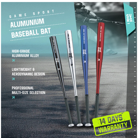 SVRG Tongkat Baseball - Pemukul Baseball - Tongkat Bisbol - Stick Baseball Besi - Aluminium Baseball