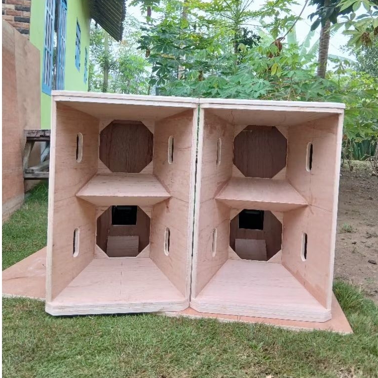 BOX SPEAKER CUSTOM T24N 10INCH SEMI MERANTI 15MM