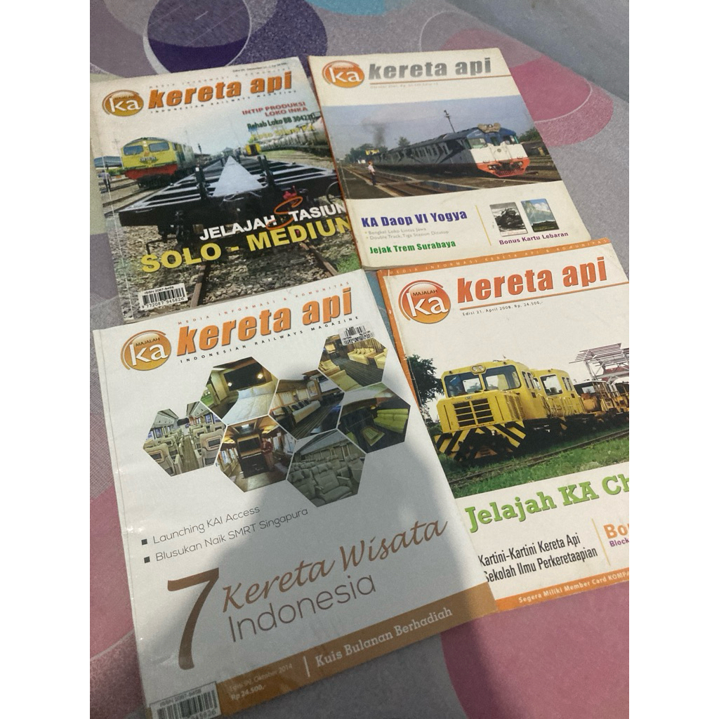 Majalah Kereta Api Edisi (15, 21, 65, 99)
