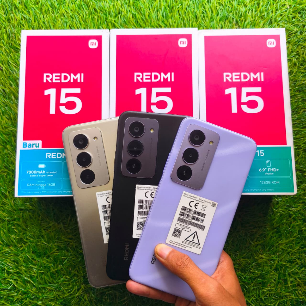 XIAOMI REDMI 15 8/256 SECOND HANDPHONE SECOND HP SEKEN HP BEKAS HP MURAH