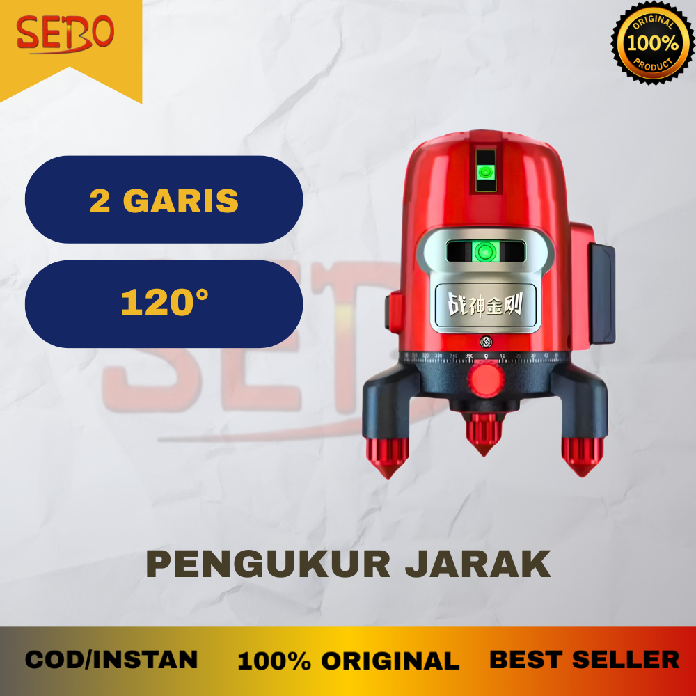 Laser level Pengukur Ruangan Sudut Green Laser Level Taffware Waterpass Projector - Laser Level 2 ga