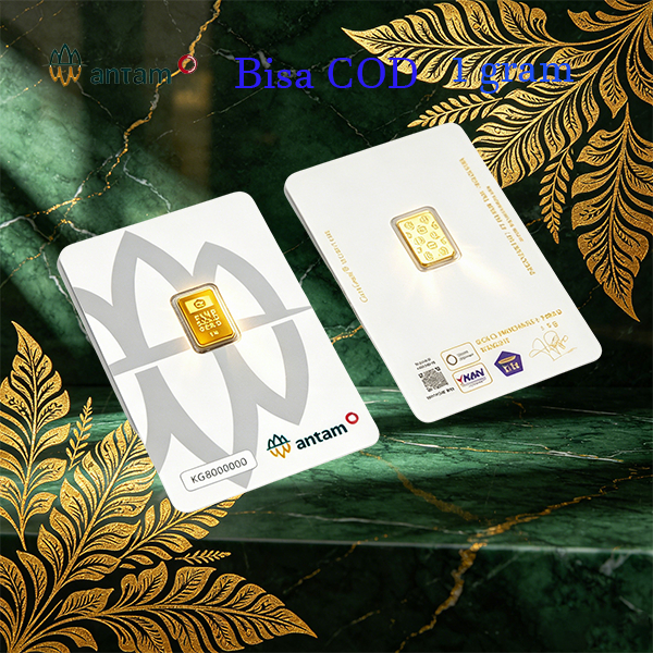 ANTAM 2026 Logam Mulia Emas Antam 1 Gram Emas Murni,999.9
