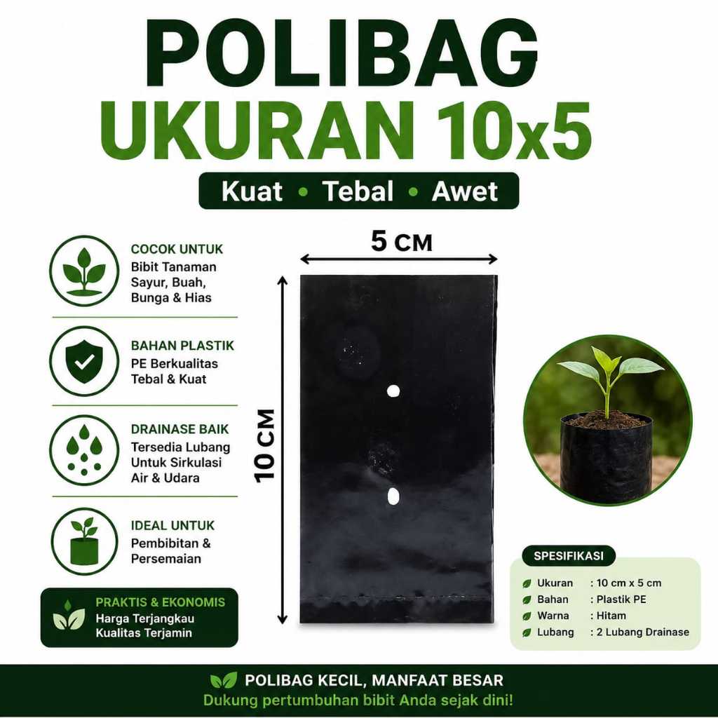 Polybag Ecer 5x10 Bijian