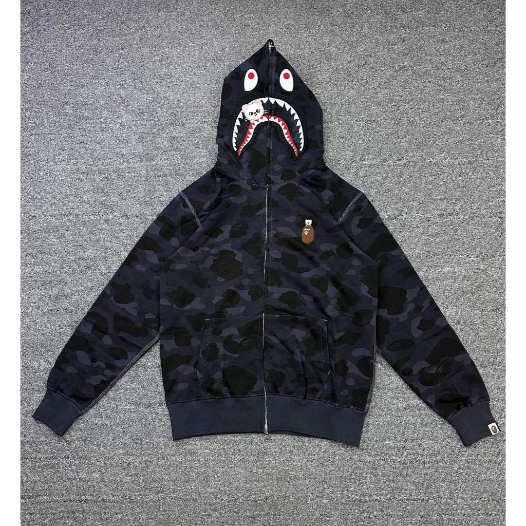 STRAY KIDS x B@PE A Bathing Ape - Shark Full Zip Hoodie