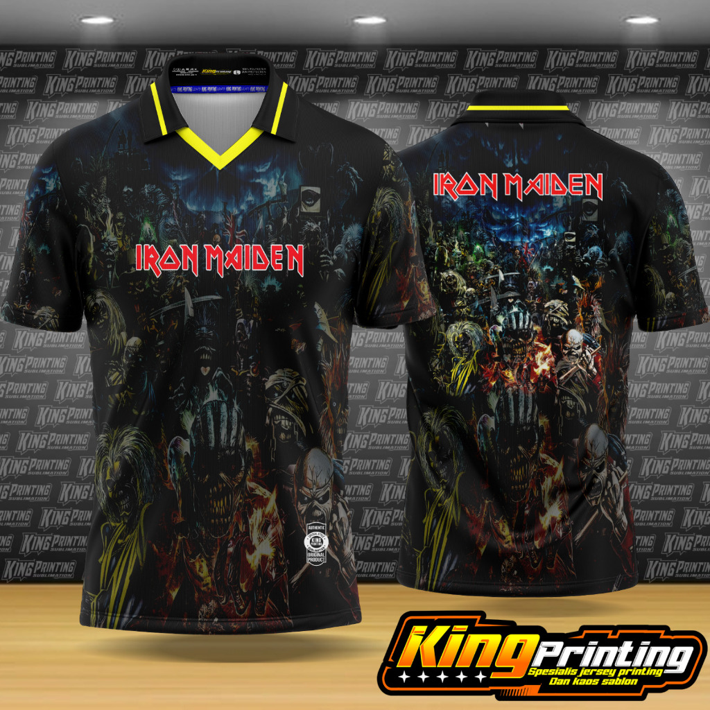 jersey band metal iron maiden full printing