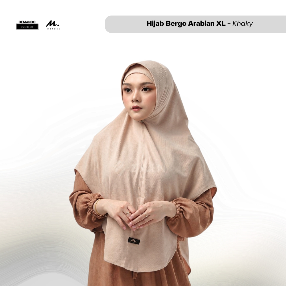 MERUKA - Hijab Bergo Arabian XL - Khaky