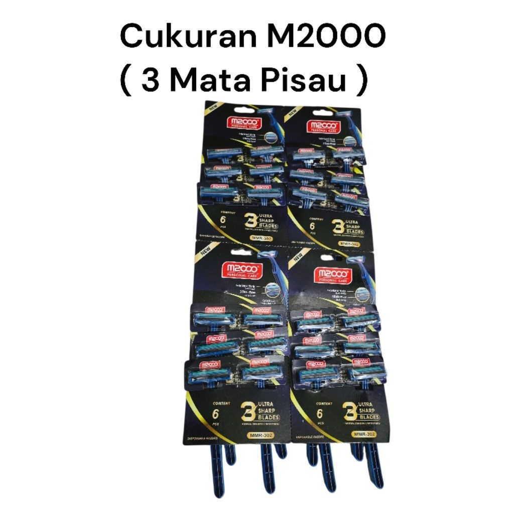 Cukuran M2000 ( 3 Mata Pisau )/ Cukuran Jenggot/Pisau Cukur