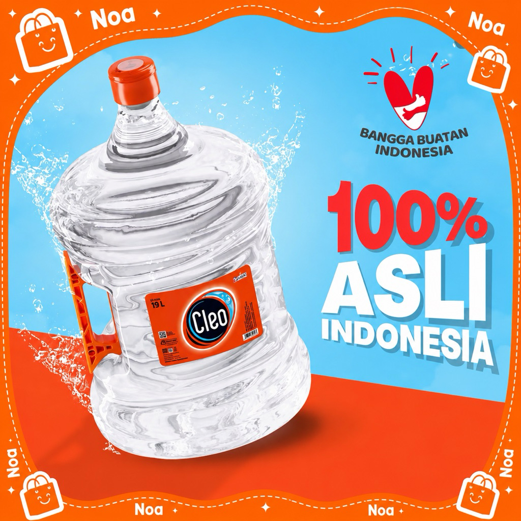 NOA* CLEO AIR GALON 19L |CLEO GALON |AIR MINUM (PENGIRIMAN INSTAN)