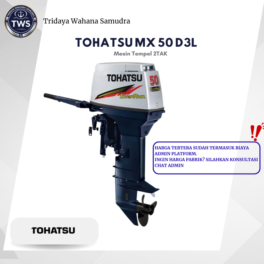 Mesin Tempel Tohatsu 50PK - MX Mode Seris 50D3L