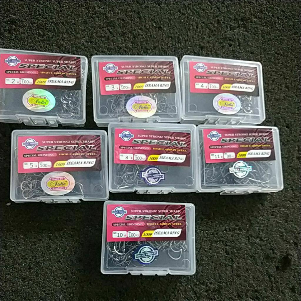 Kail Stella Box Iseama Ring no 2 3 4 5 6 8 10 11 sangat kuat snagat tajam special berbahan carbon st