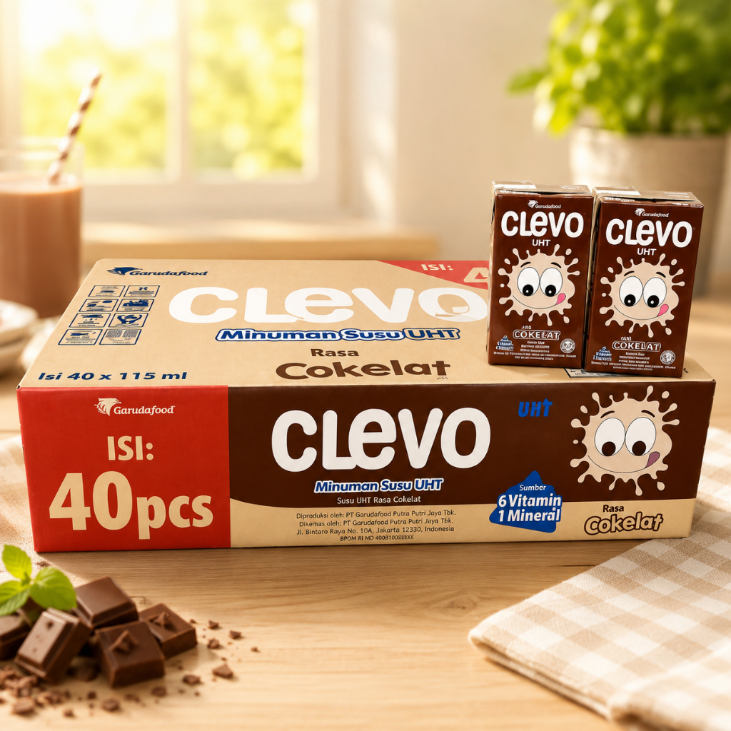 CLEVO SUSU UHT COKELAT DUS 40 X 115ML