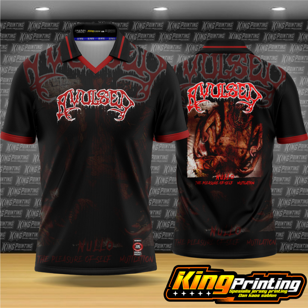 jersey band metal avulsed full printing