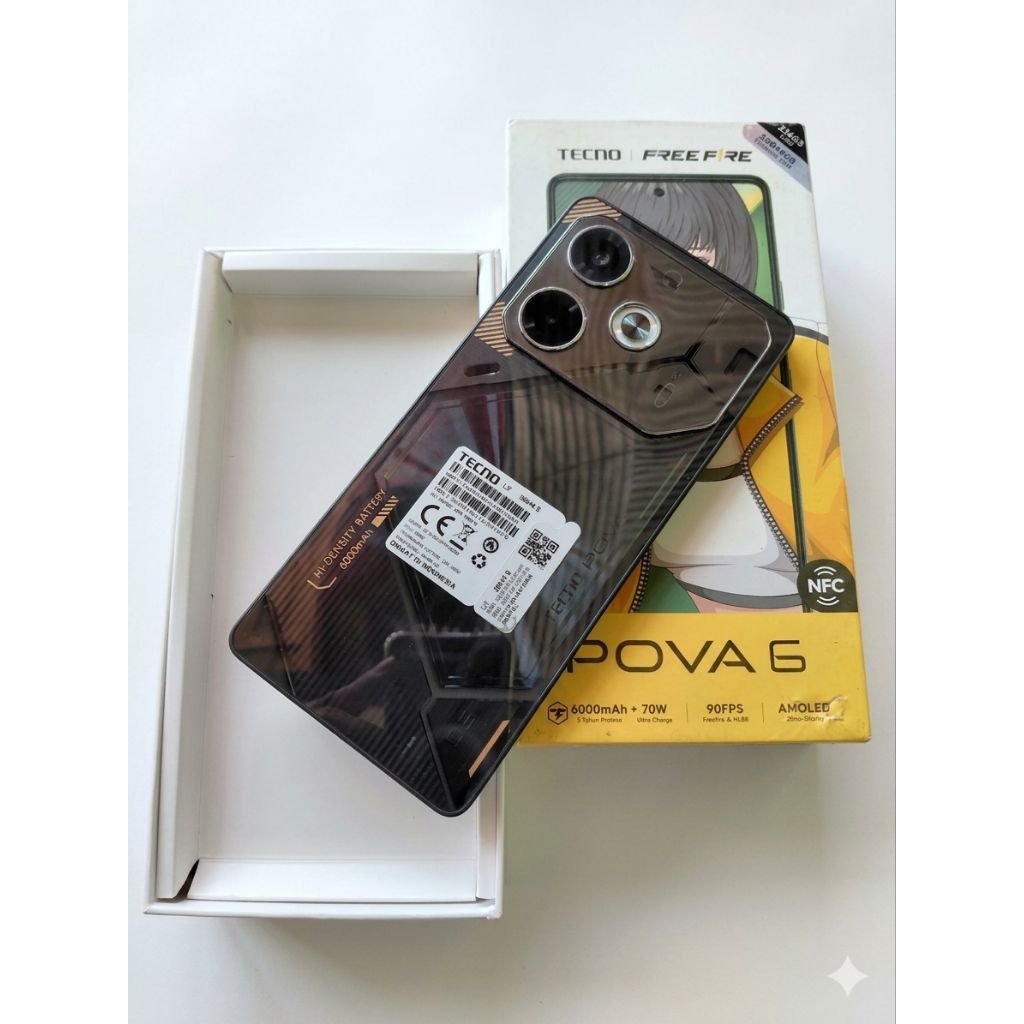 TECNO POVA 6 SECOND FULLSET | 8/256GB