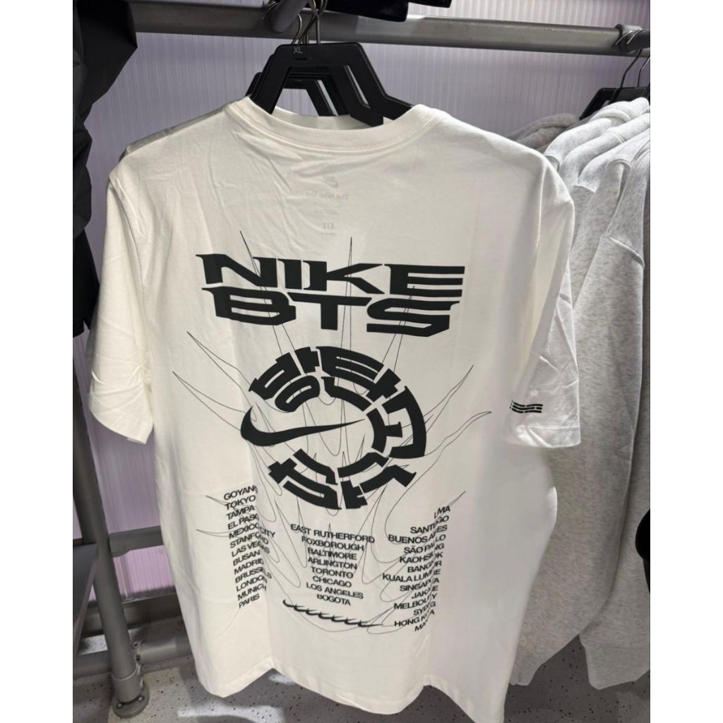 (PO KOREA) BTS X NIKE - TSHIRT WHITE OFFICIAL