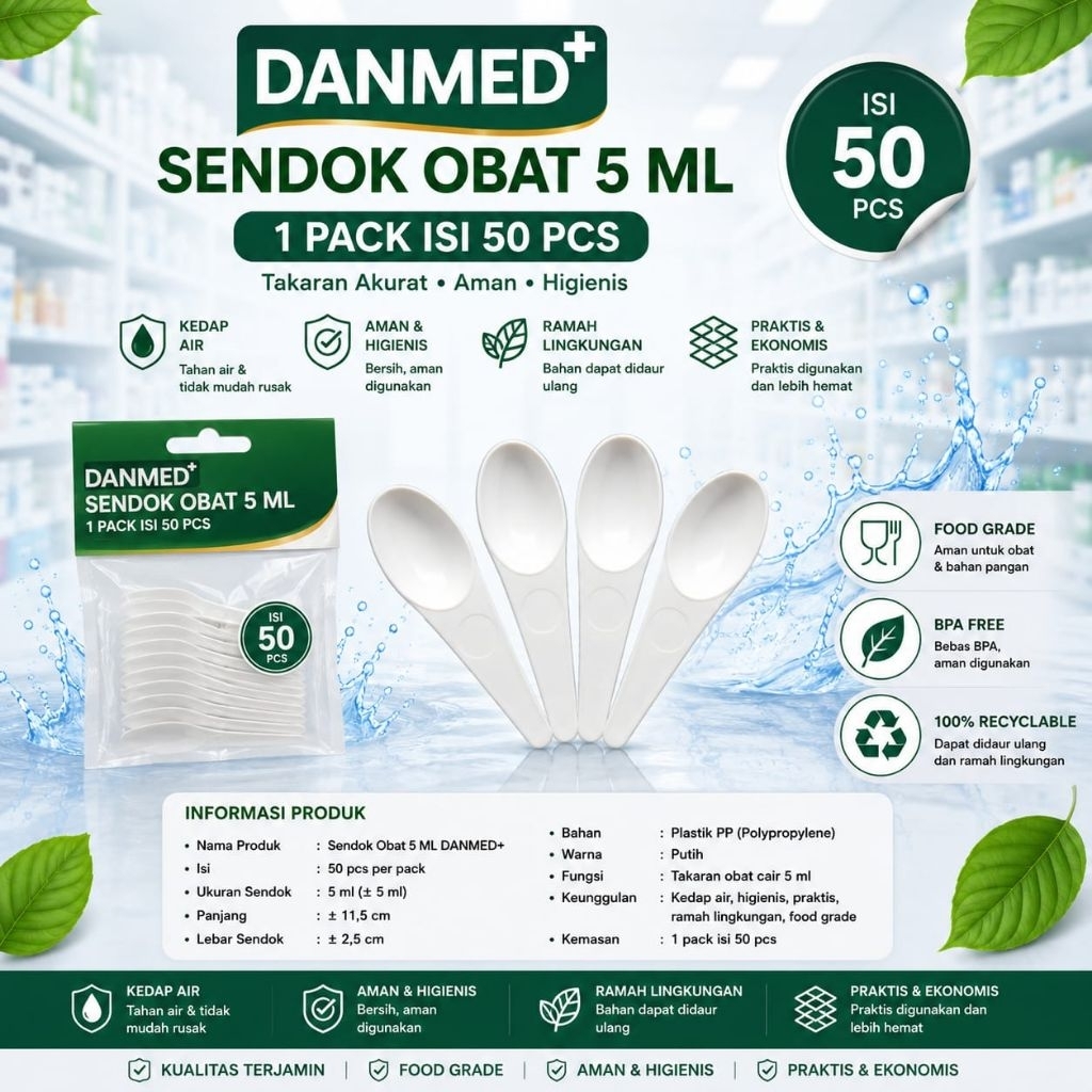 Sendok Takar 5 ml susu 50 pcs