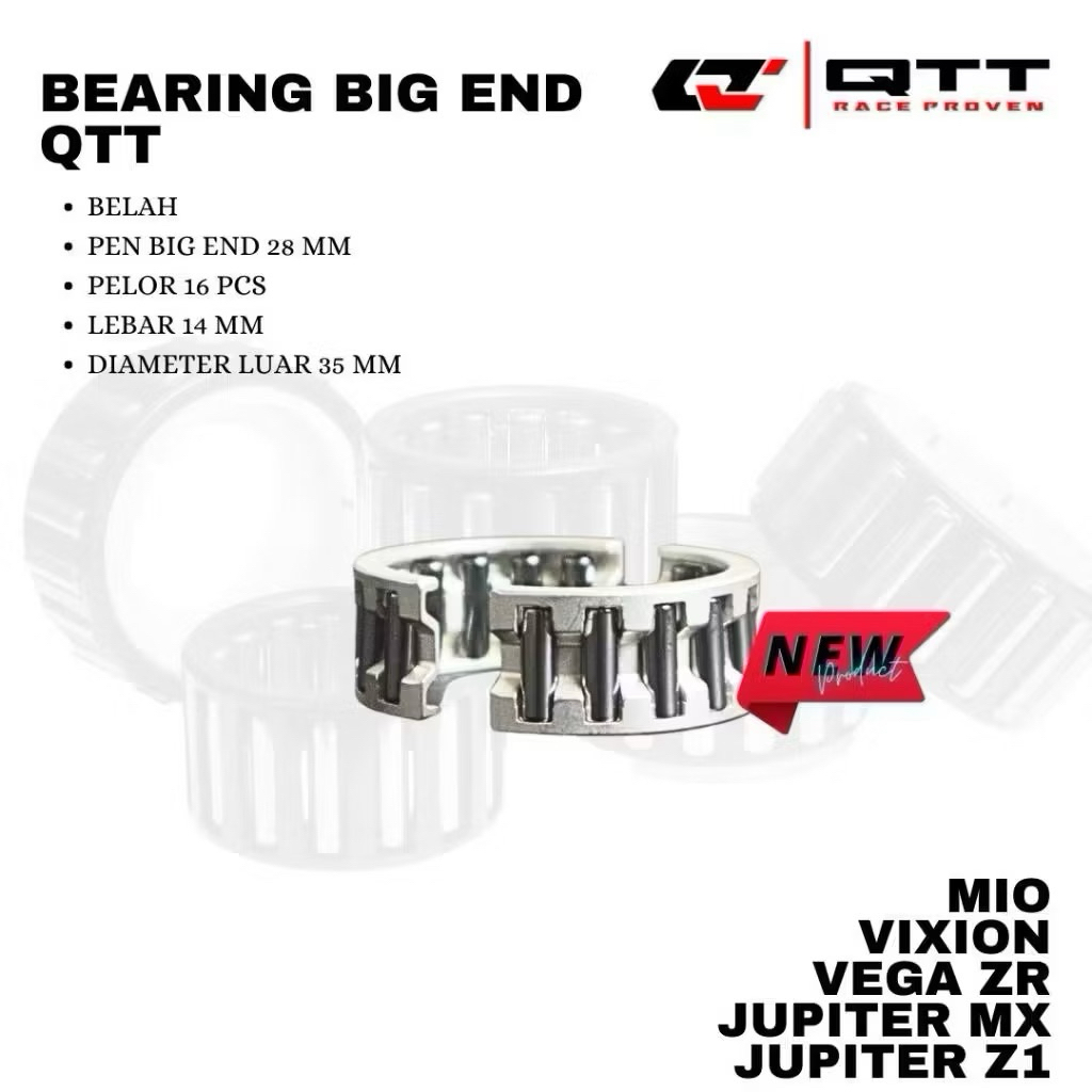 LAHER BEARING PEN PIN STROKE STRUK UP BELAH QTT RACING MIO VIXION VEGA ZR JUPITER MX JUPITER Z1 ORIG