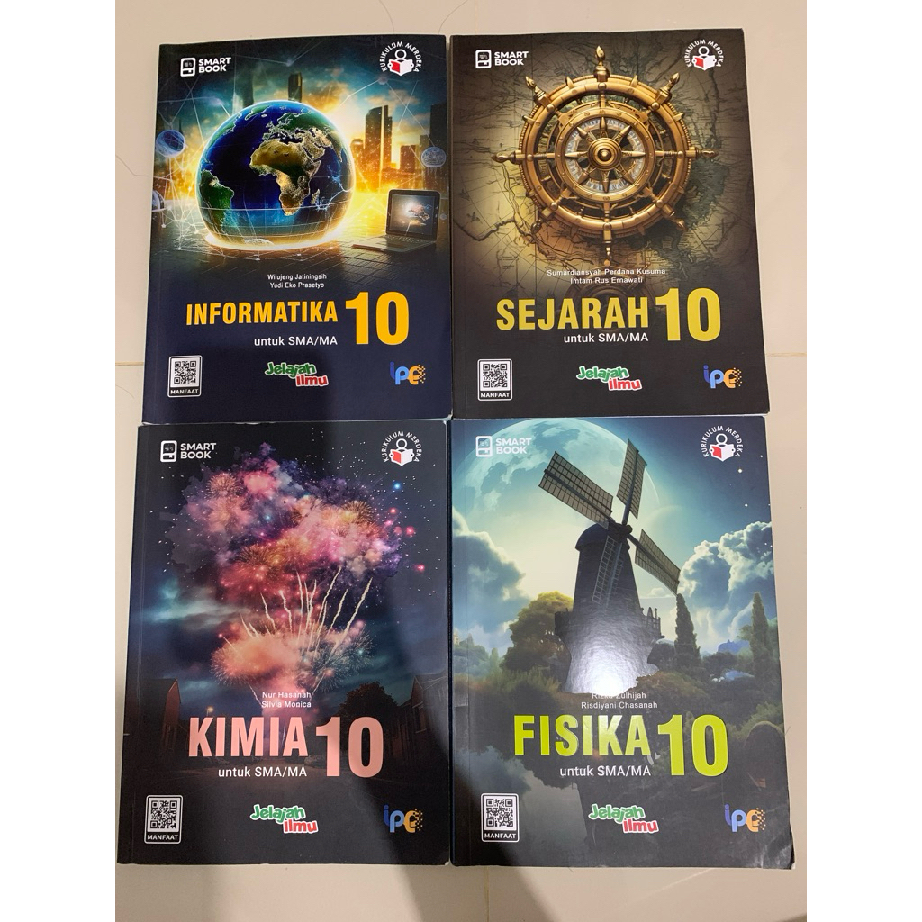 intan pariwara buku smart book sma kelas 10 ppkn biologi geografi sejarah ekonomi fisika matematika 