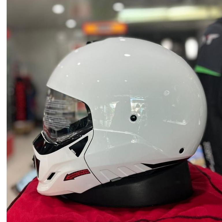 Bell Helmet Helm Modular Broozer Duplet White