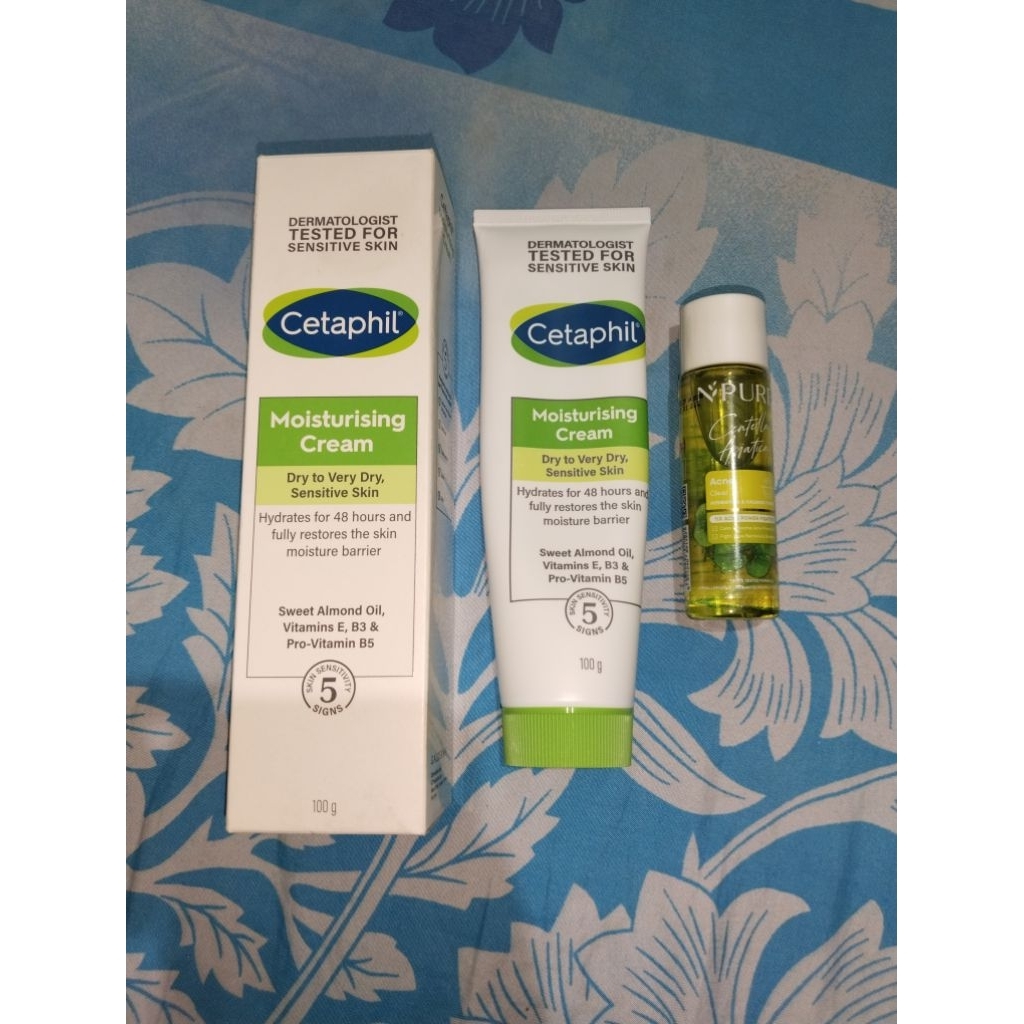 CETAPHIL MOISTURISING CREAM + FREE NPURE (PRELOVED)