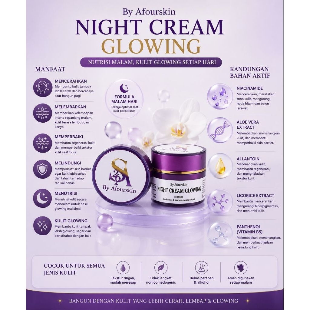 CREAM MALAM AFOURSKIN / NIGHT CREAM AFOURSKIN /DIAMOND AFOURSKIN