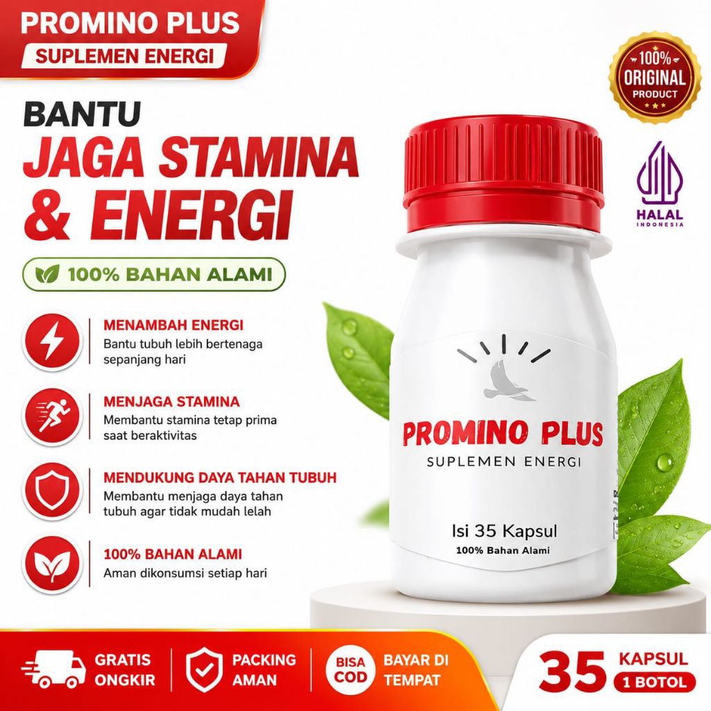 Jamu Merpati Promino Plus Suplemen Energi Merpati Balap, Merpati Tinggi, Merpati Kolong, dan Merpati