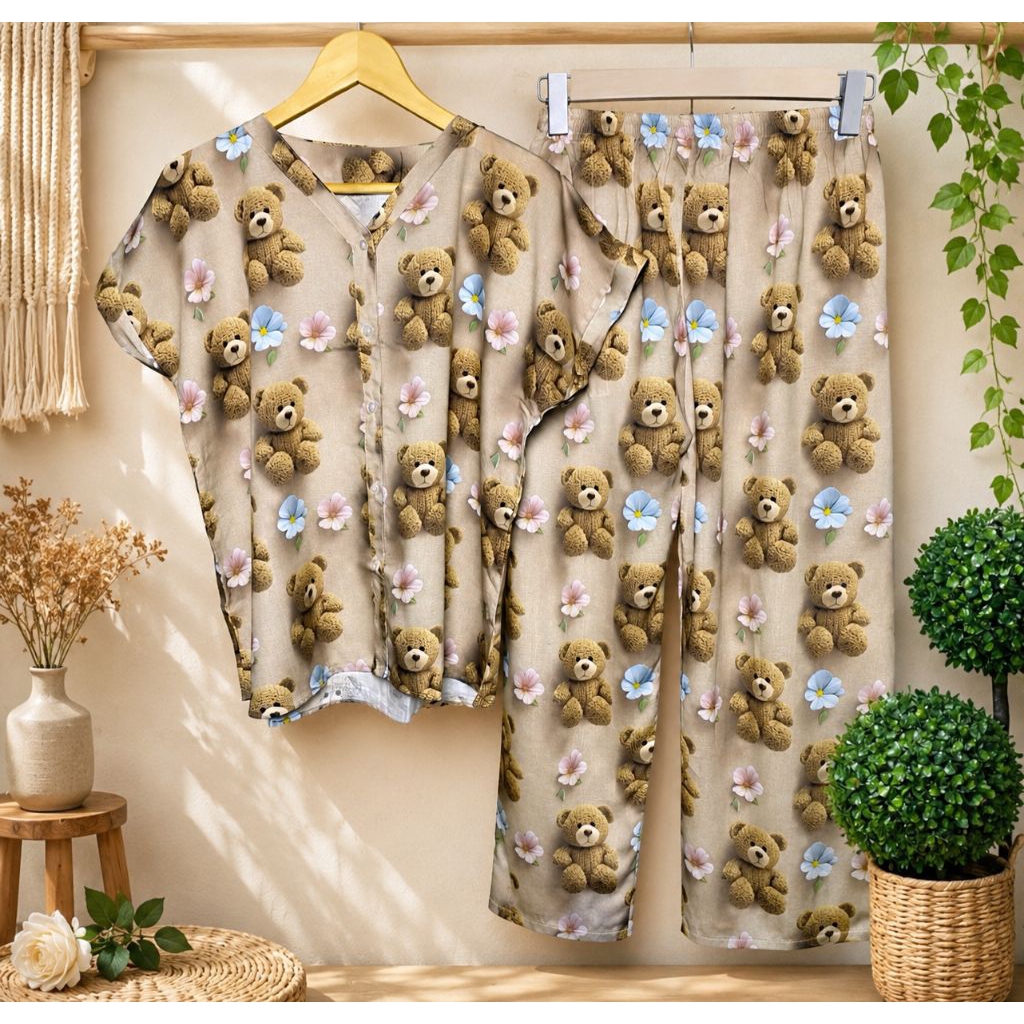PIYAMA READY | BAJU TIDUR | PIYAMA MAKASSAR | SETCEL MAKASSAR | PIYAMA KANCING BUSUI | PIYAMA RAYON 