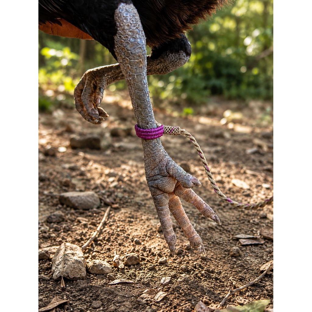 Tali Kaki Ayam Hutan 1 Meter | Tali Prusik Premium + Ring Kili-Kili Anti Melintir | Pengait Praktis 