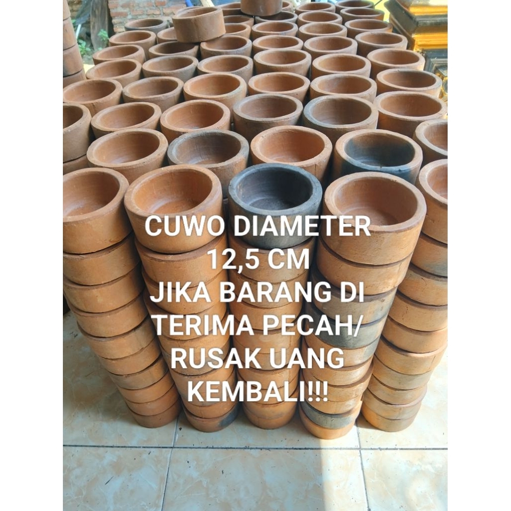 CUWO GERABAH WADAH PAKAN/MINUM KELINCI, KUCING,AYAM D 12,5 cm GARANSI 