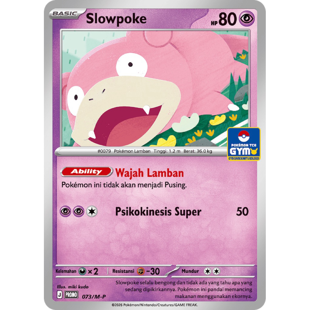 Slowpoke - Promo Gym - Pokemon Indonesia