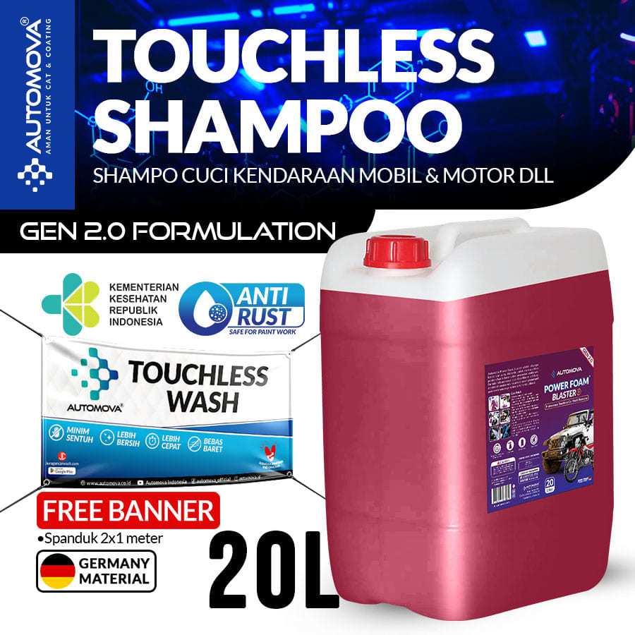 AUTOMOVA - Shampoo Mobil Touchless Sabun Cuci Motor Touchless Wash Blaster 25 Kg