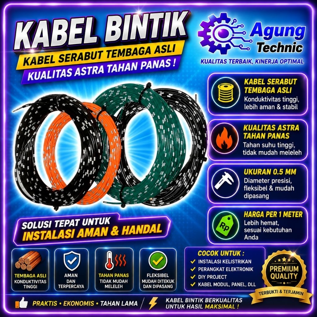 Kabel  bintik serabut kualitas astra kabel avss body otomotiv