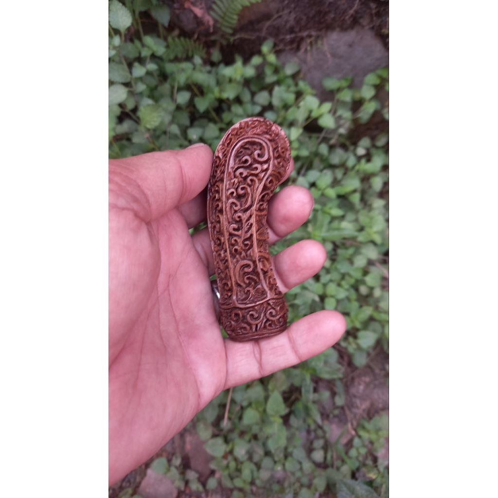 deder keris jogja full ukir detail bahan deder lawasan kayu jambu alas