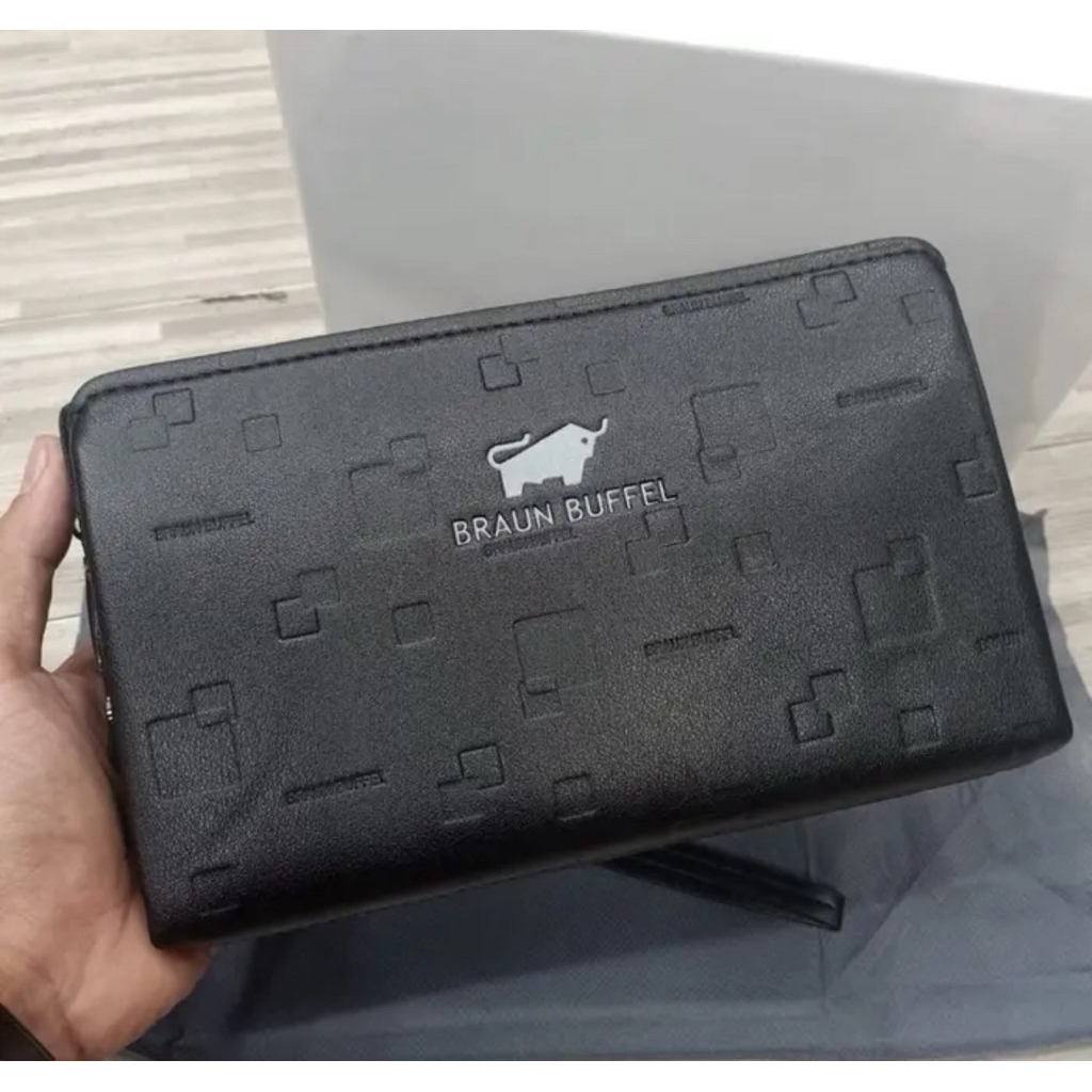 Clutch Tangan Kulit BraunBuffel Tas Pria&Wanita Model Lock premium Quality