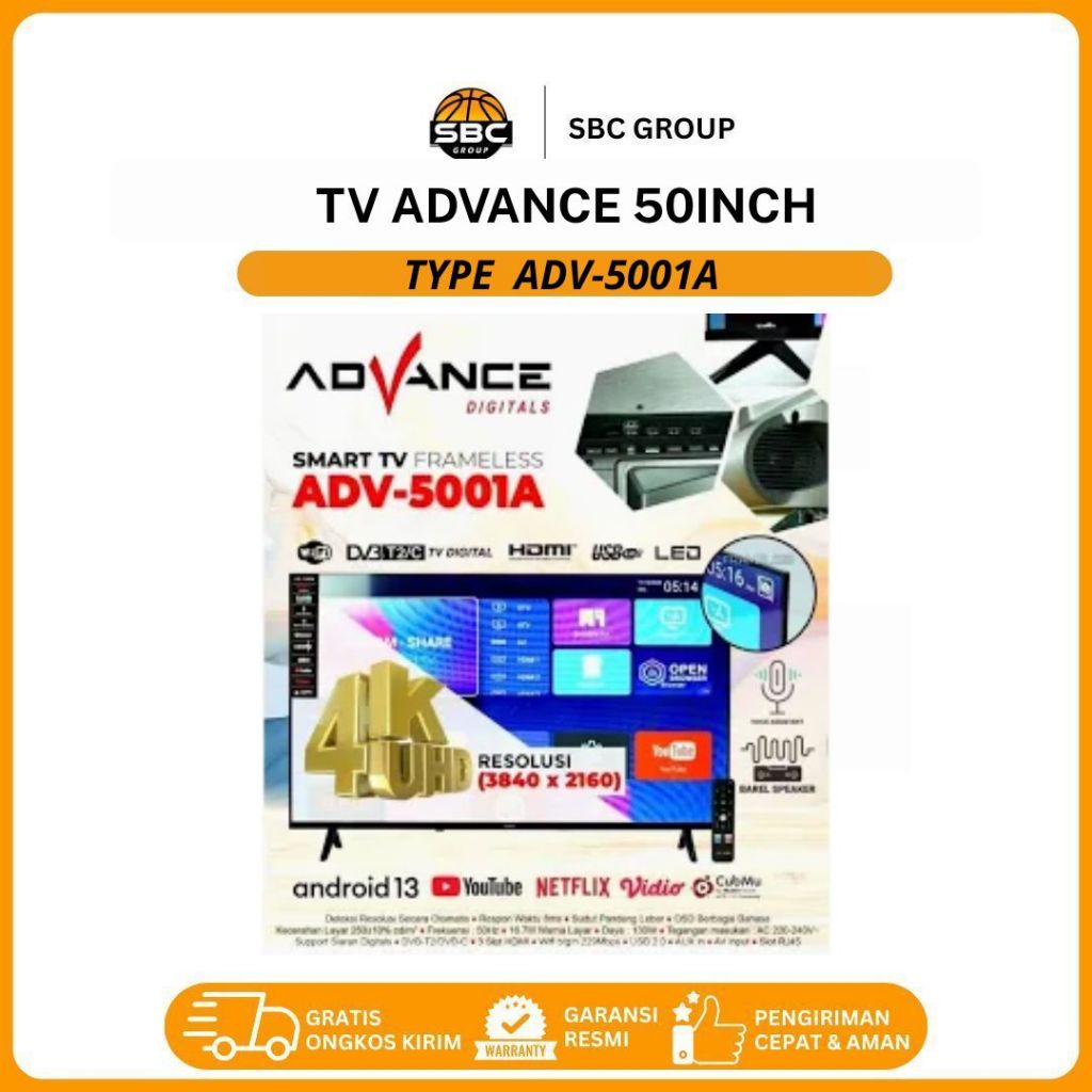 Advance TV LED Android 50 Inch ADV-5001A