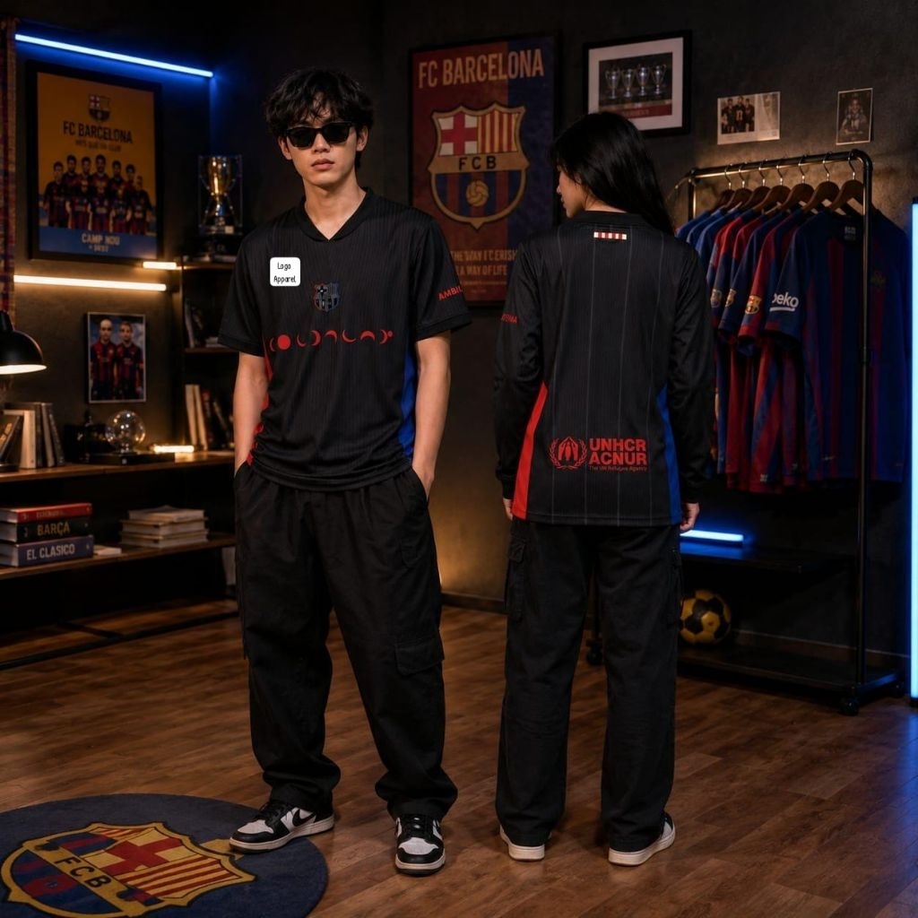 JERSEY BARCELONA AWAY RETRO VINTAGE CLASSIC CASUAL