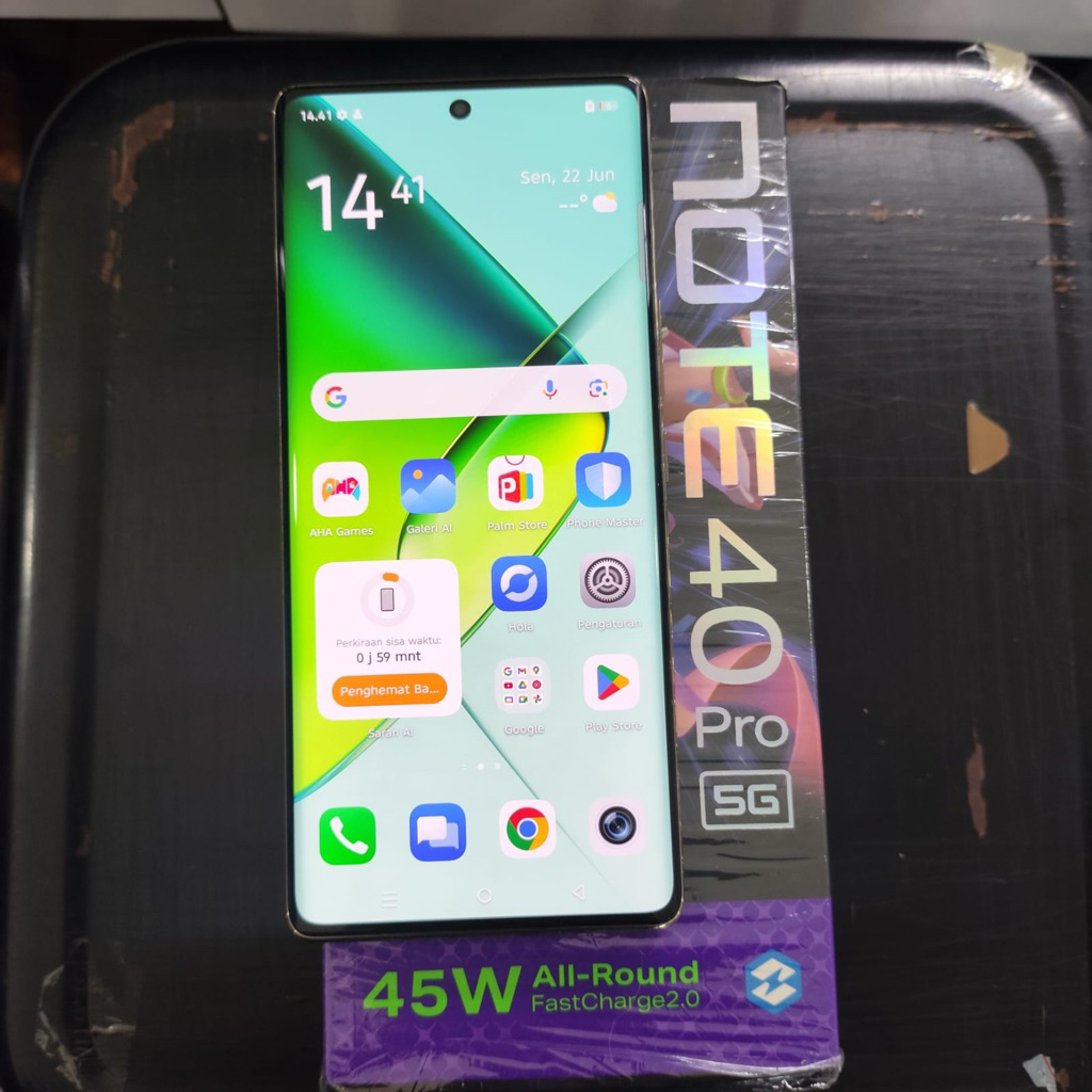 Infinix note 40 pro 5g ram 8/256 second fullset original termurah