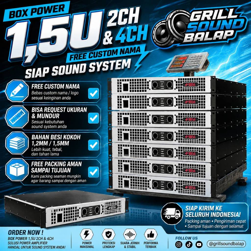 BOX POWER 1,5U 2CH & 4CH – SOLUSI PRAKTIS, KUAT, DAN RAPI