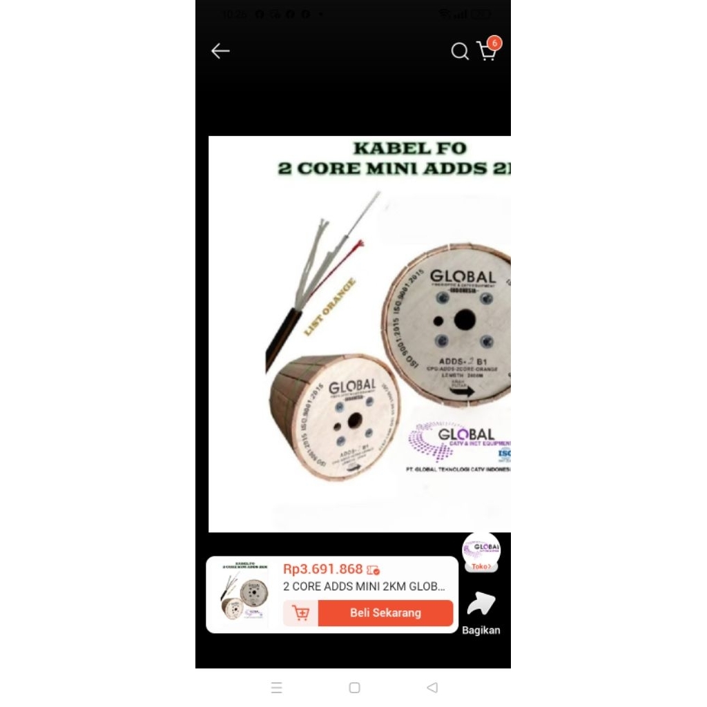 2 CORE ADDS 2KM KIRIM NOTA