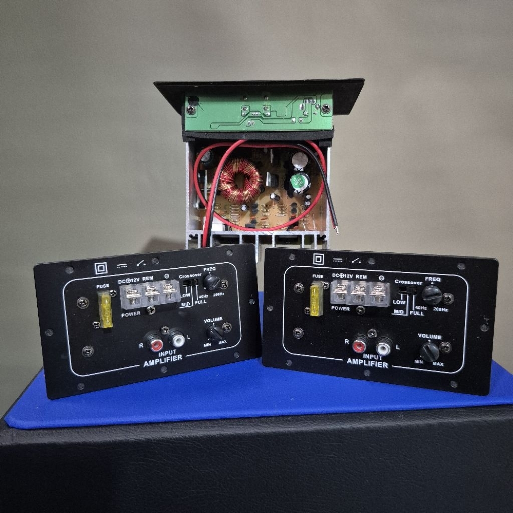 Power kit Basstube aktif DC 12volt cocok untuk Speaker Subwoofer 10inch