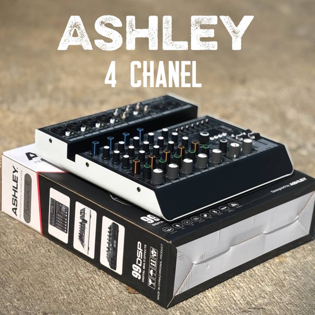 MIXER ASLEY 4 mono 2 stereo CHANNEL + BLUETOOTH