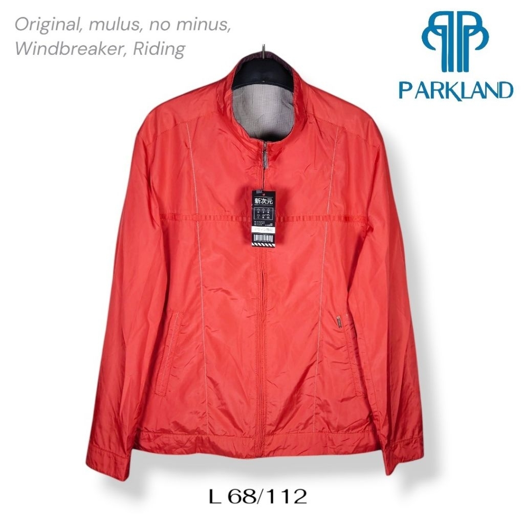 PARKLAND Riding Jacket Windbreaker Uh nutuk motoran Touring Warna Orange Size L