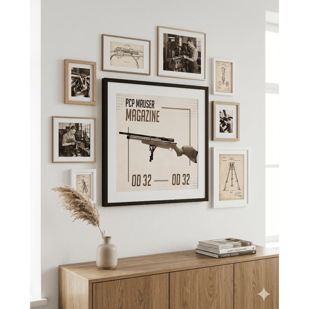 Hiasan Dinding, Pigura, Wall Aesthetic, Minimalist, Mauser 32
