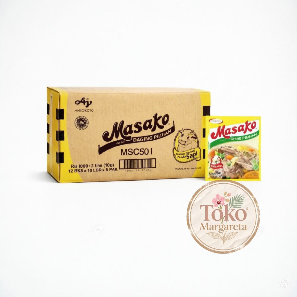 Masako Rasa Sapi - 1 Dus Grosir Isi 720 Bungkus (10g)