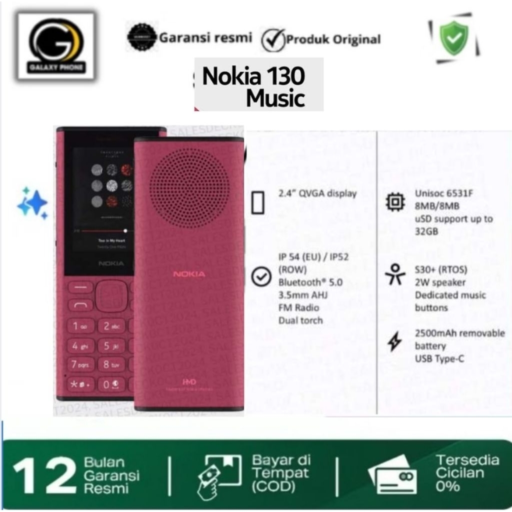 Nokia 130 Music ( Garansi Resmi )